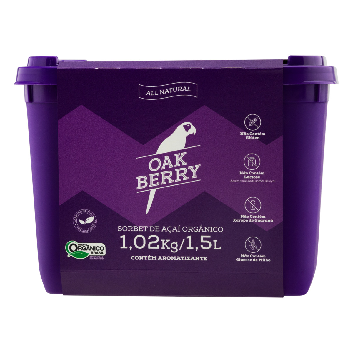 Açaí Oakberry Orgânico Pote 1,5l
